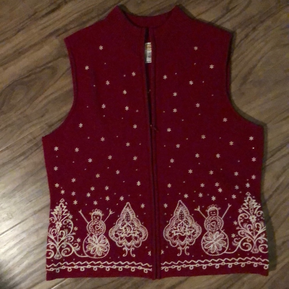 Talbots Holiday Sweater Vest